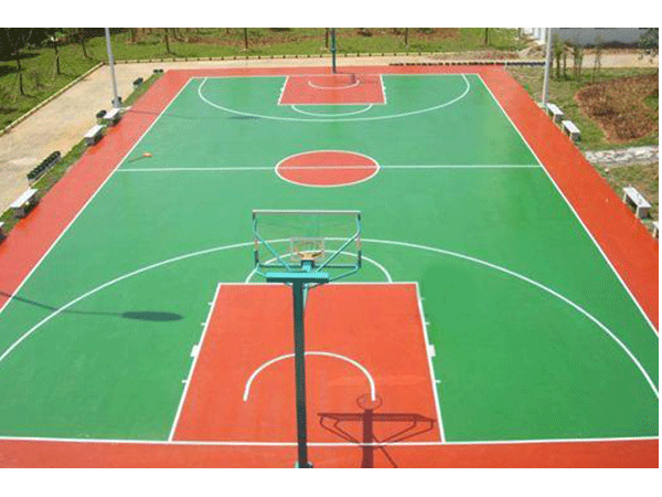 室外篮球场运动场